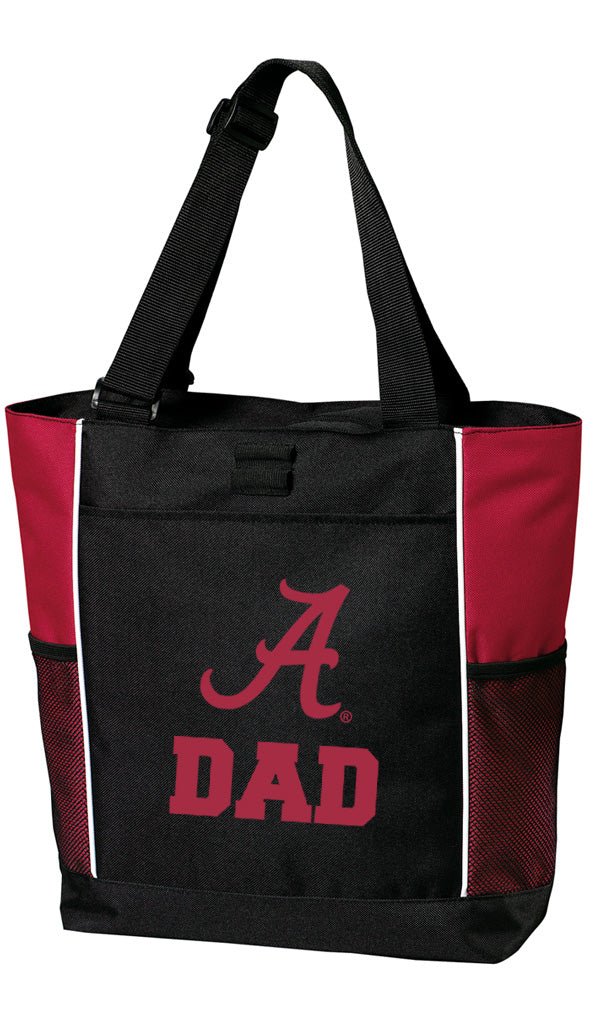 Deluxe University of Alabama Tote Bag Dad on Red