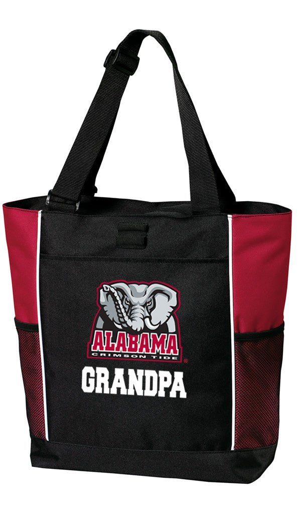 Alabama Tote Bag - Carryall Everyday Bag Grandpa on Red