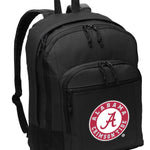 Alabama Logo Backpack University of Alabama Medium Classic Style Backpack Black