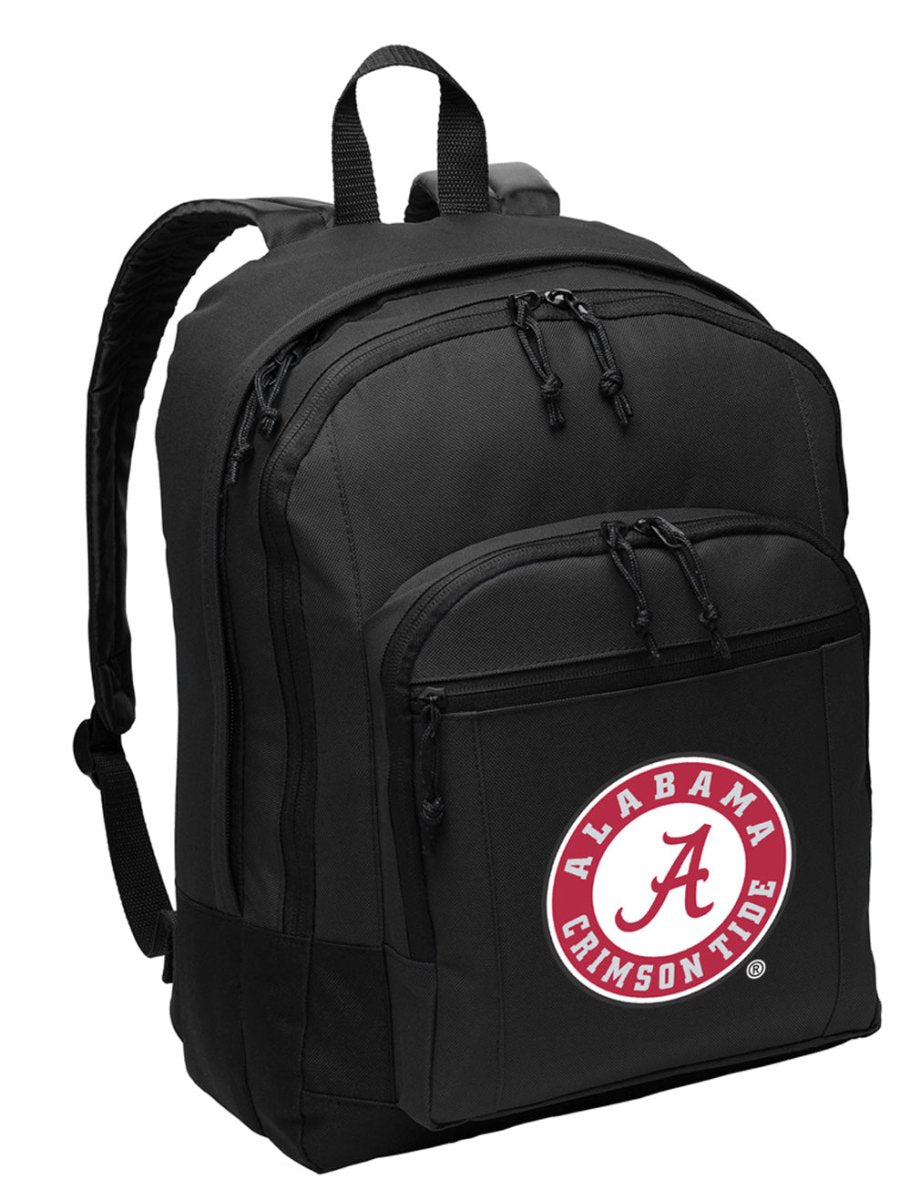 Alabama Logo Backpack University of Alabama Medium Classic Style Backpack Black
