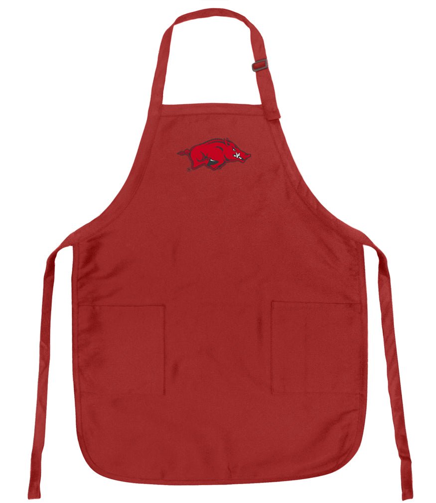 University of Arkansas Apron Arkansas Razorbacks Apron - Stain Resistant Fabric Red