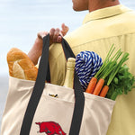 Arkansas Razorbacks Canvas Tote Bag – Classic Cotton Tote for Razorbacks Fans Black