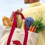 University of Arkansas Canvas Tote Bag Arkansas Razorbacks Classic Tote Red