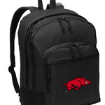 University of Arkansas Backpack Arkansas Razorbacks Medium Classic Style Backpack Black