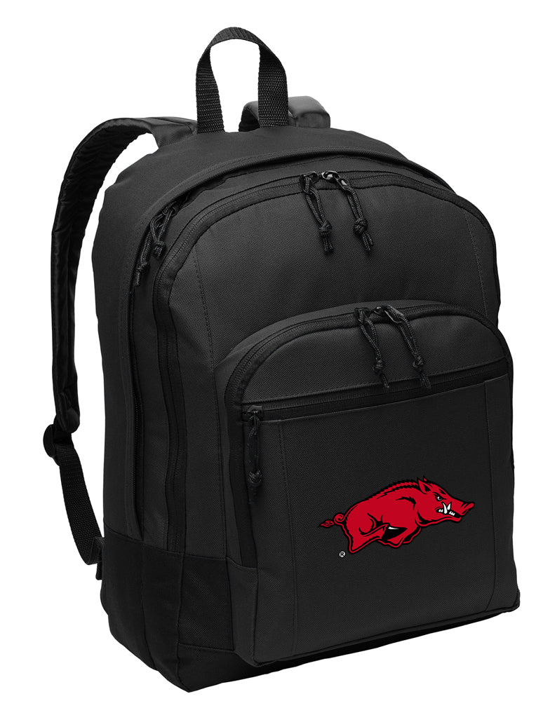 University of Arkansas Backpack Arkansas Razorbacks Medium Classic Style Backpack Black