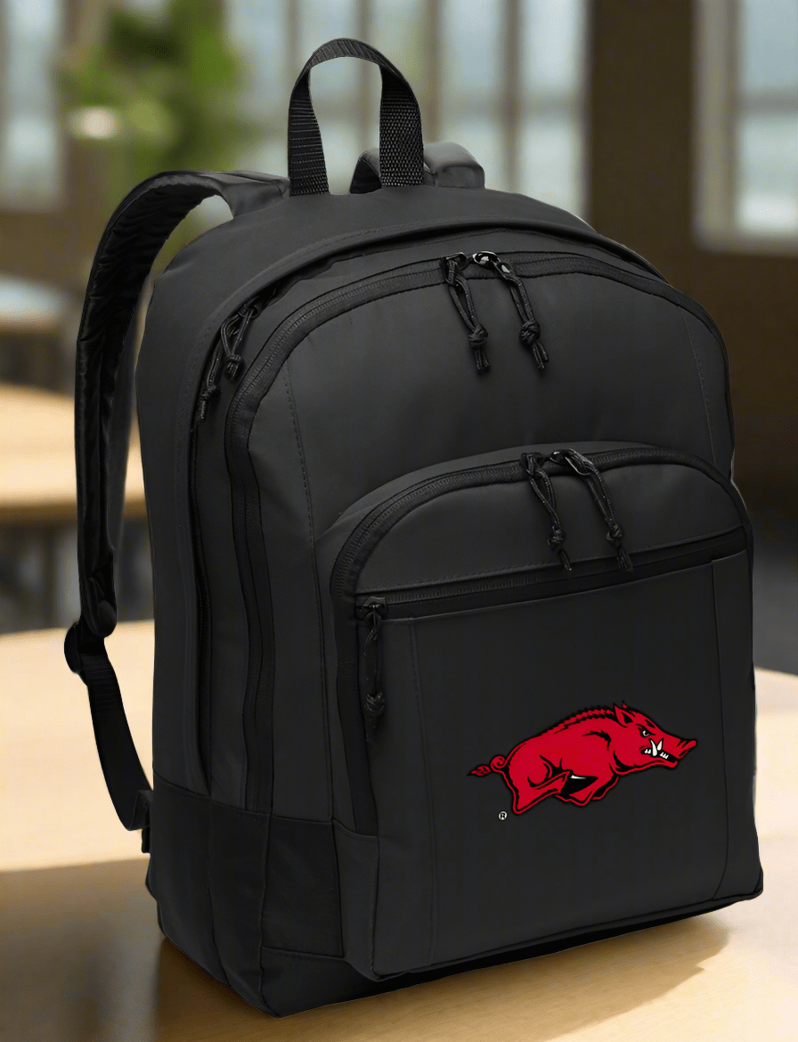 University of Arkansas Backpack Arkansas Razorbacks Medium Classic Style Backpack Black