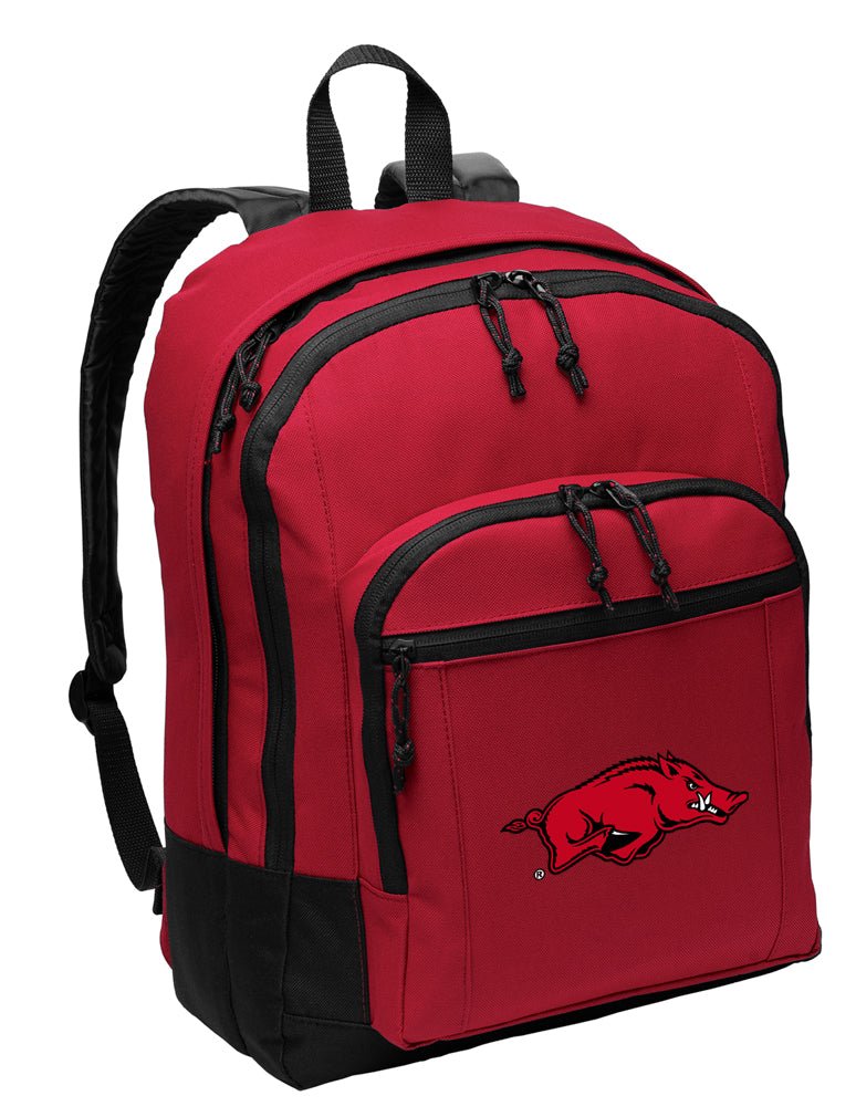 University of Arkansas Backpack Arkansas Razorbacks Medium Classic Style Backpack Red