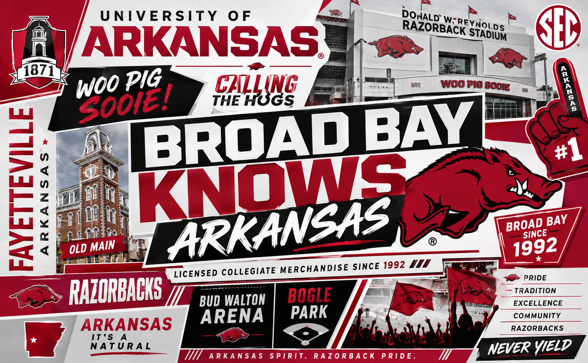 Arkansas Laptop Backpack - Official Arkansas Razorbacks Bookbag Red