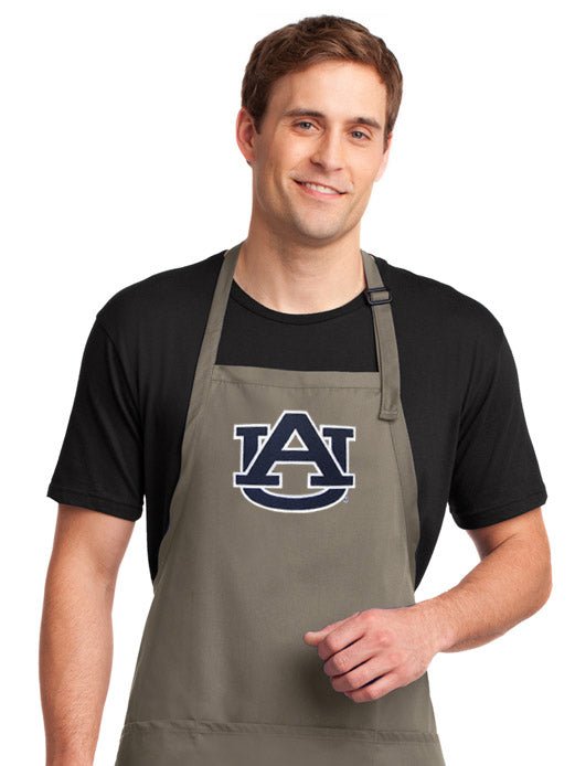 Auburn University Apron Auburn Tigers Apron - Stain Resistant Fabric Khaki