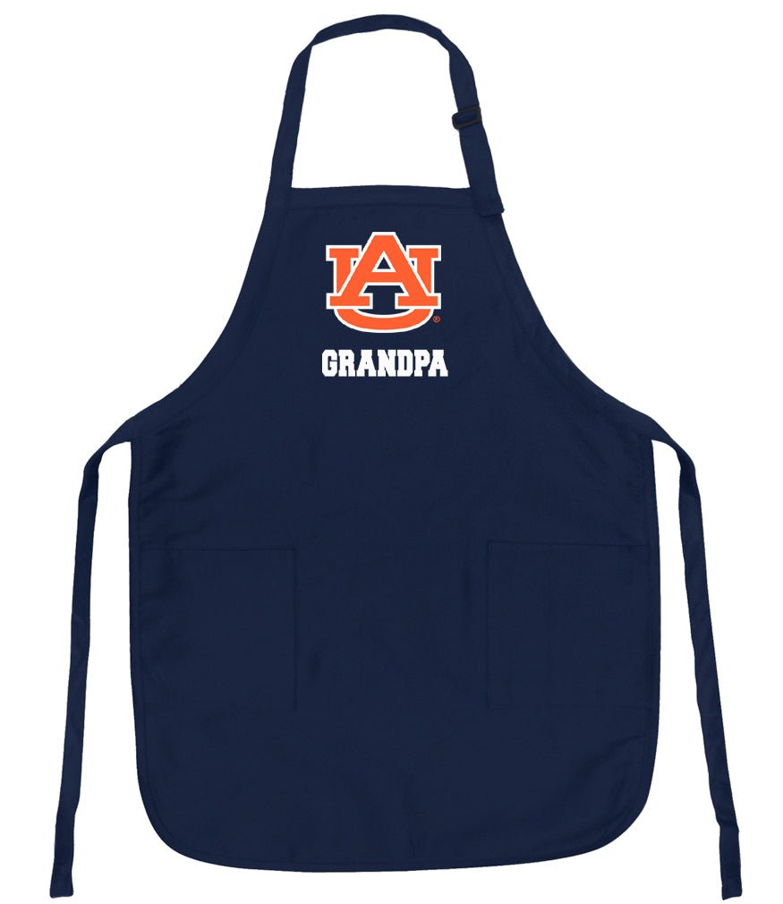 Auburn University Apron Auburn Tigers Apron - Stain Resistant Fabric Grandpa on Navy