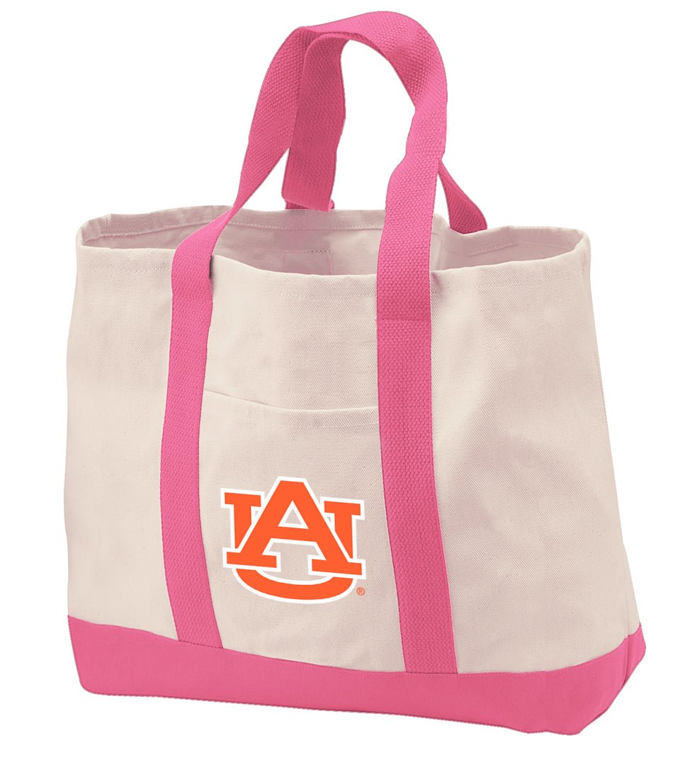 Auburn Tote Bag Canvas Auburn University Classic Tote Pink