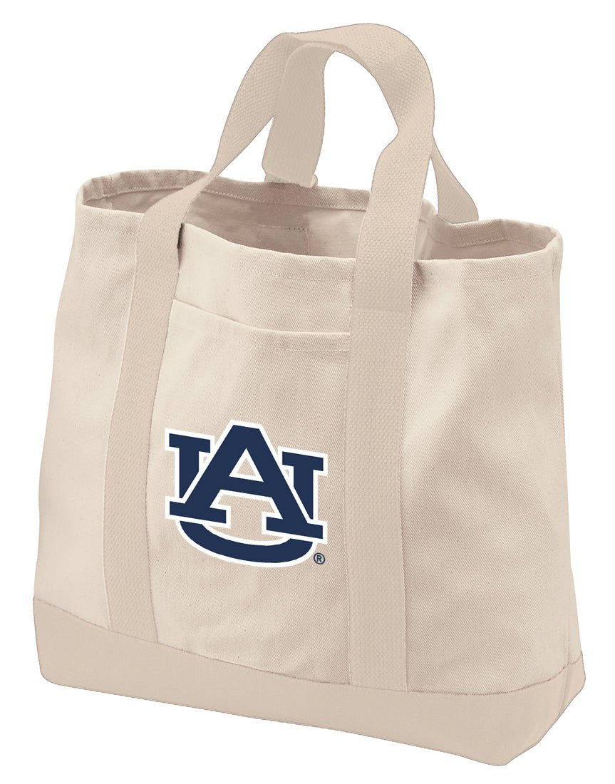Auburn Canvas Tote Bag Auburn Tigers Classic Tote Tan