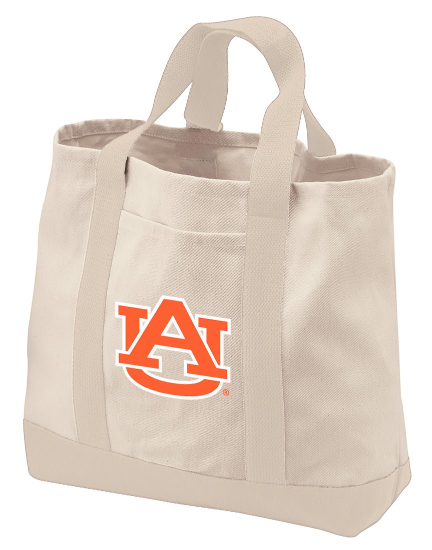 Auburn Tote Bag Canvas Auburn University Classic Tote Tan