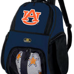 Auburn University Soccer Ball Backpack or Auburn Tigers Volleyball Sports Gear Bag Navy
