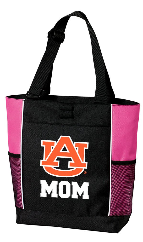 Auburn University Tote Bag Auburn Tigers Carryall Tote Mom on Pink