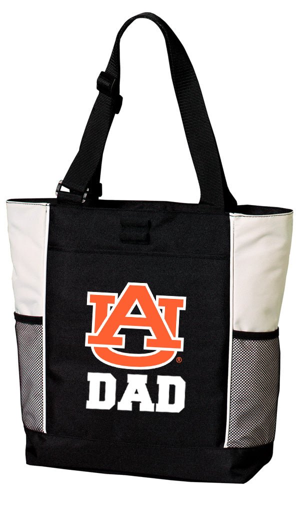 Auburn University Tote Bag Auburn Tigers Carryall Tote Dad on White