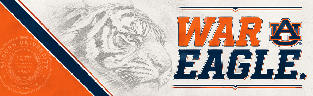 Auburn Tigers Laptop Backpack - Bookbag for Auburn University Fans