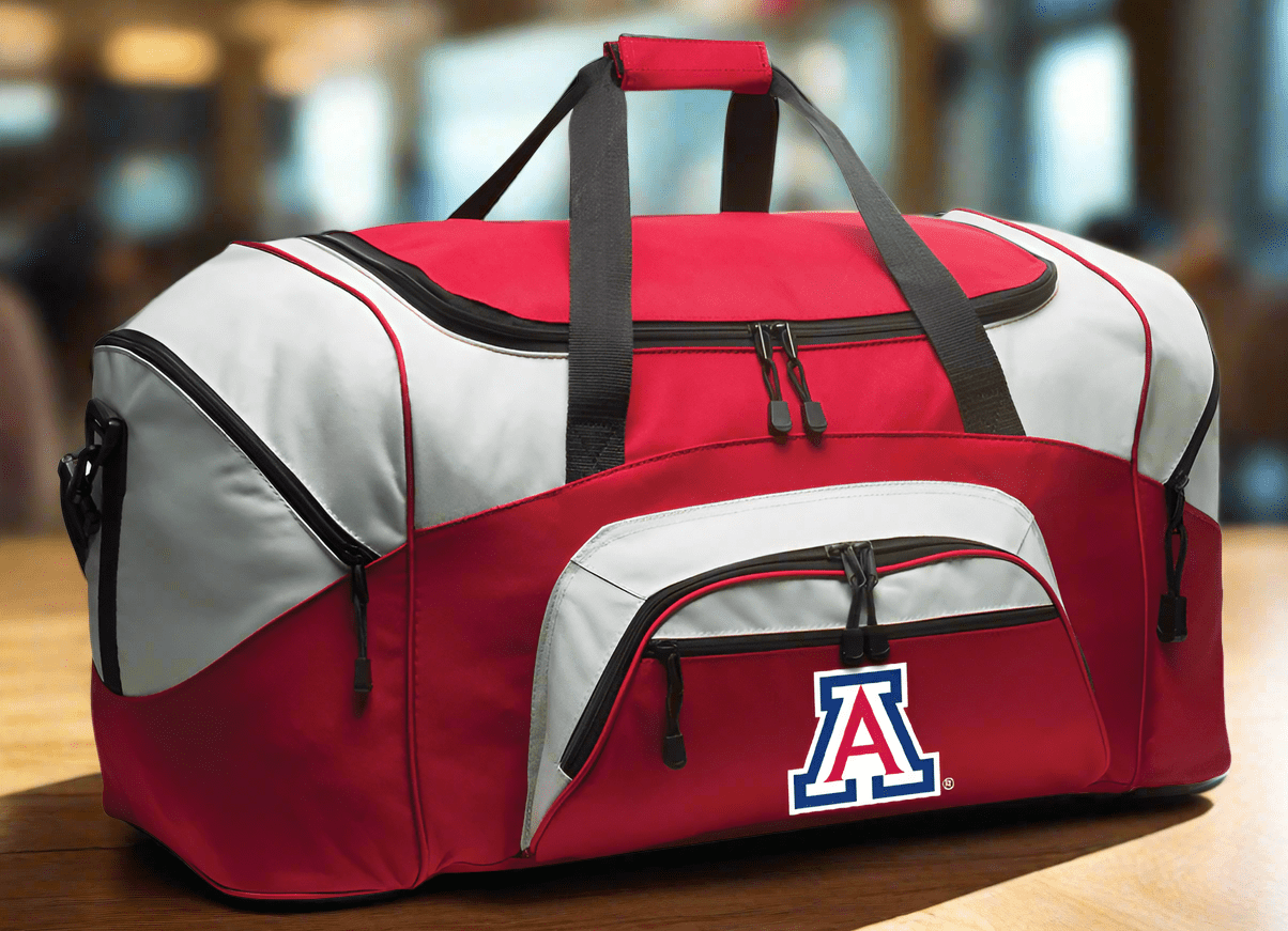 University of Arizona Duffel Bag – Wildcats Gym, Sports & Travel Gear Bag Red