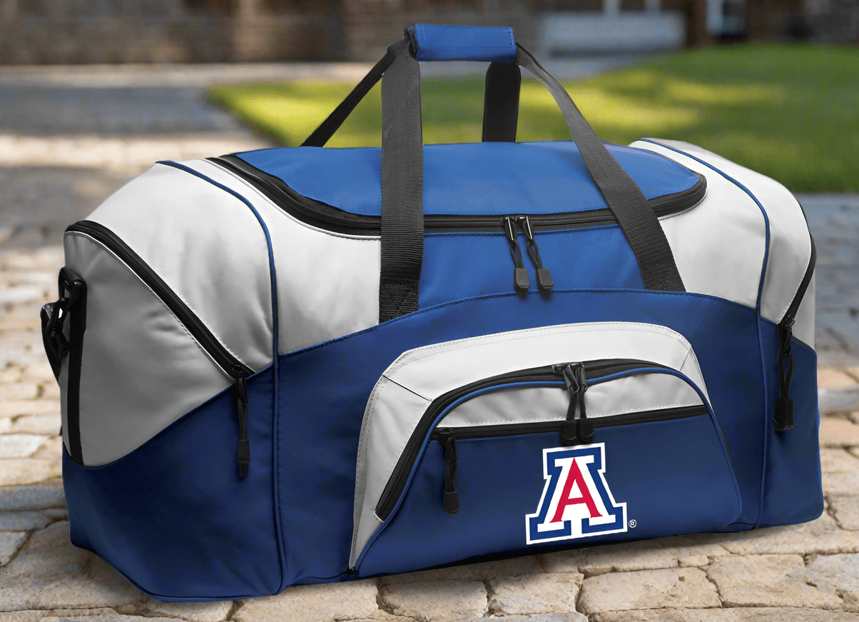 University of Arizona Duffel Bag – Wildcats Gym, Sports & Travel Gear Bag Blue