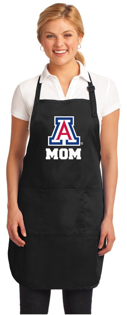 University of Arizona Apron Arizona Wildcats Apron - Stain Resistant Fabric Mom on Black