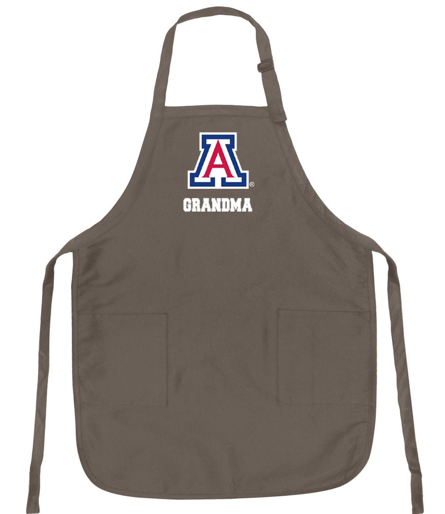University of Arizona Apron Arizona Wildcats Apron - Stain Resistant Fabric Grandma on Khaki