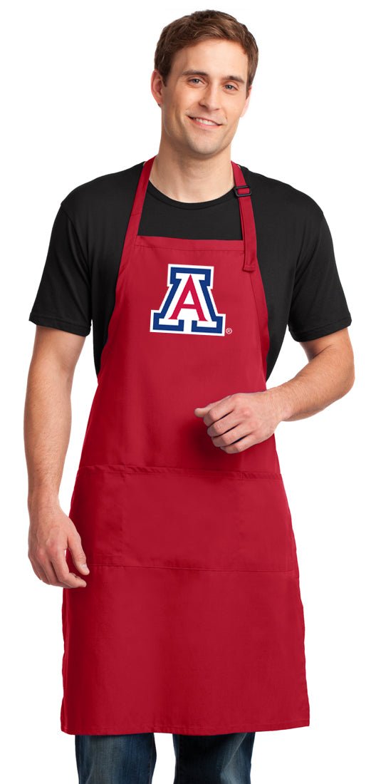 University of Arizona Large Apron Arizona Wildcats Apron - Adjustable with Pockets Red