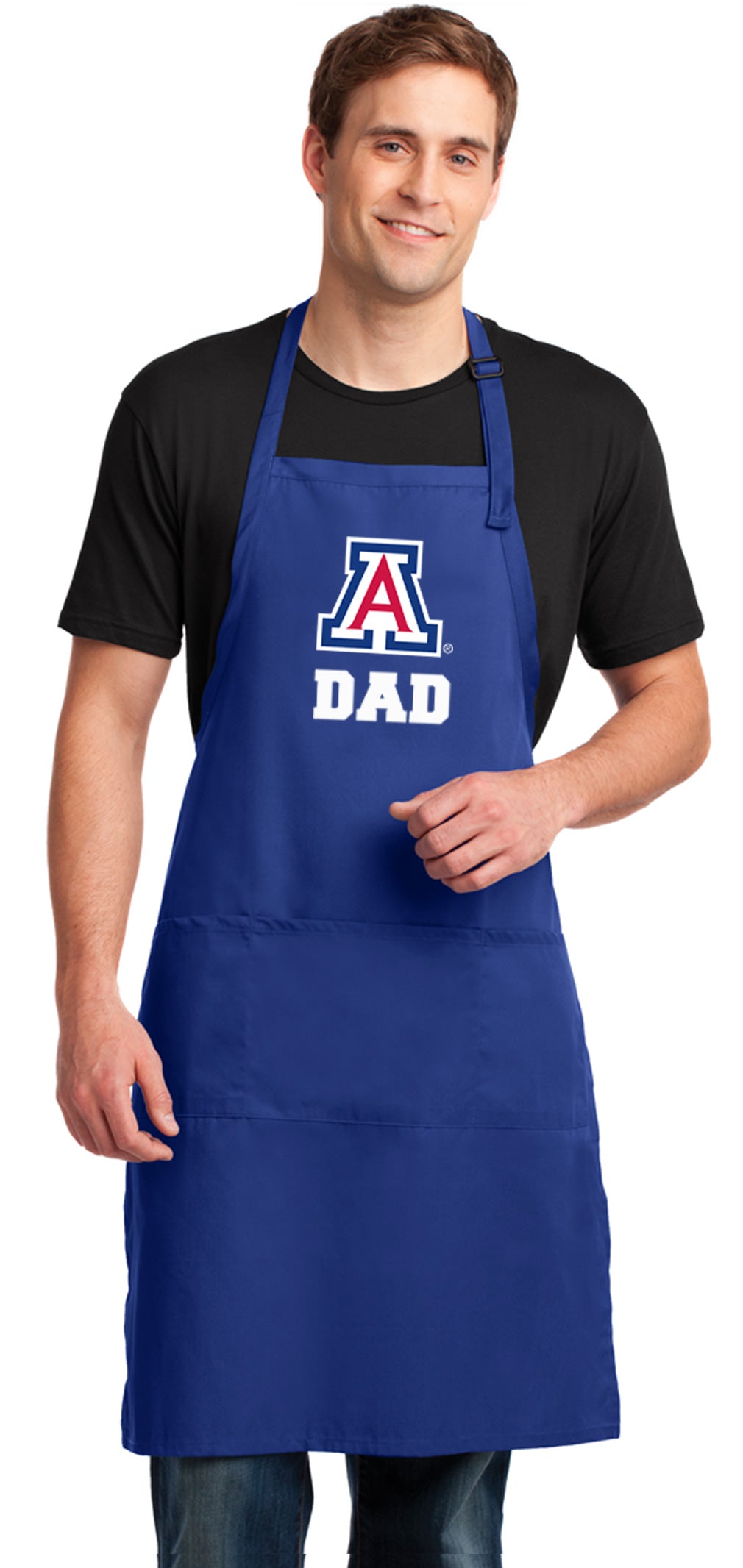University of Arizona Large Apron Arizona Wildcats Apron - Adjustable with Pockets Dad on Blue