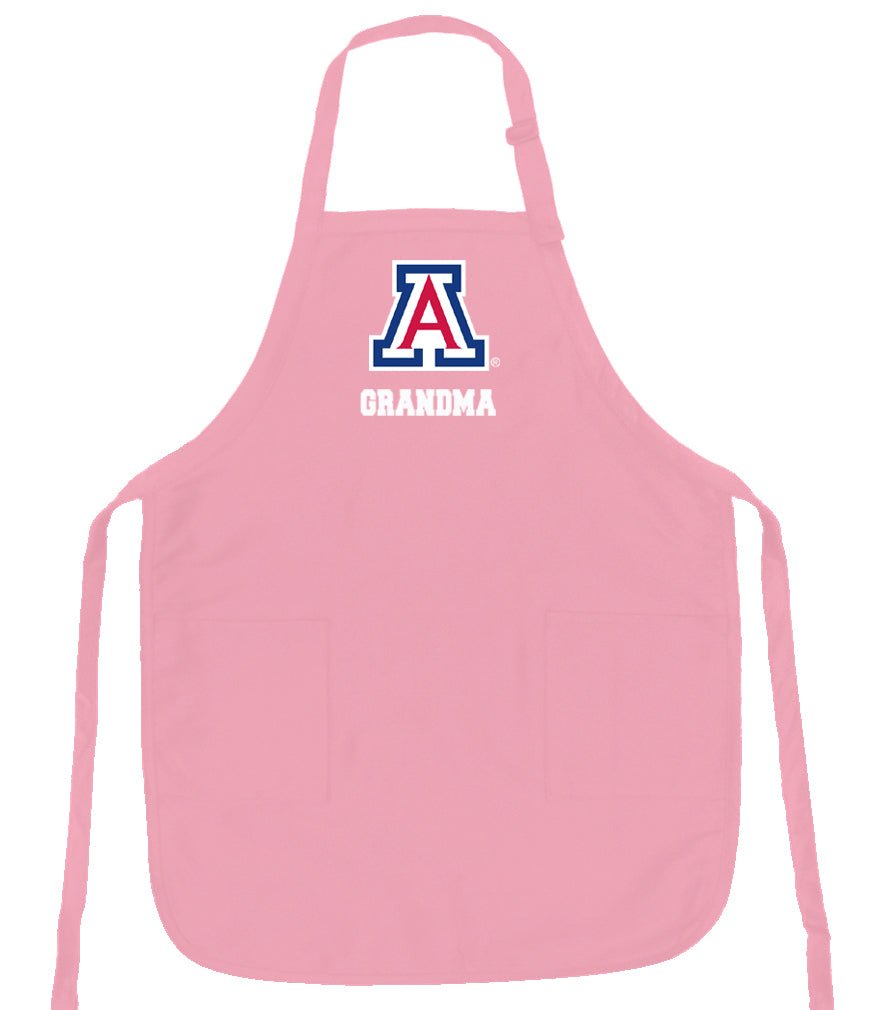 University of Arizona Apron Arizona Wildcats Apron - Stain Resistant Fabric Grandma on Pink