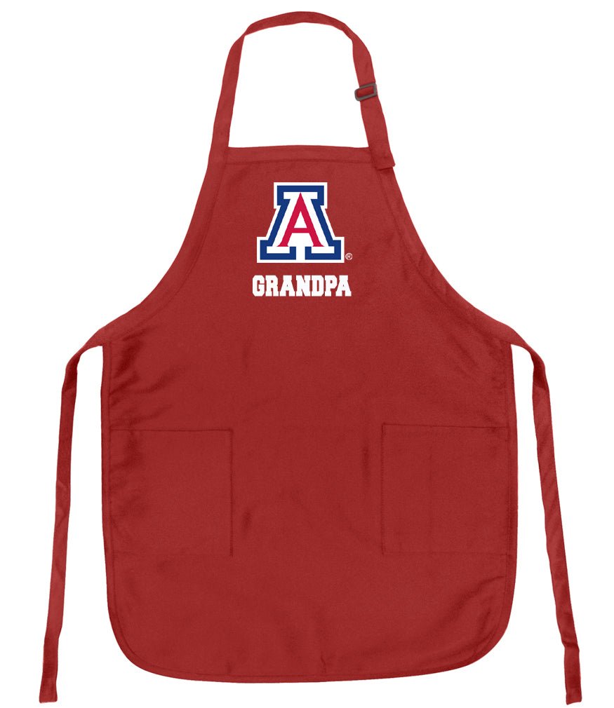 University of Arizona Apron Arizona Wildcats Apron - Stain Resistant Fabric Grandpa on Red