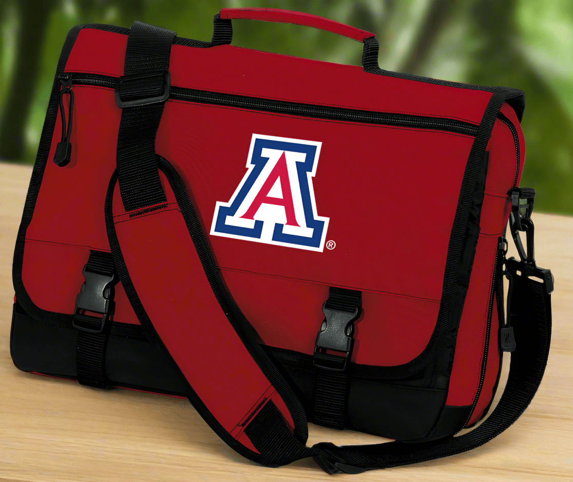 University of Arizona Laptop Computer Bag Briefcase Messenger Bag Red