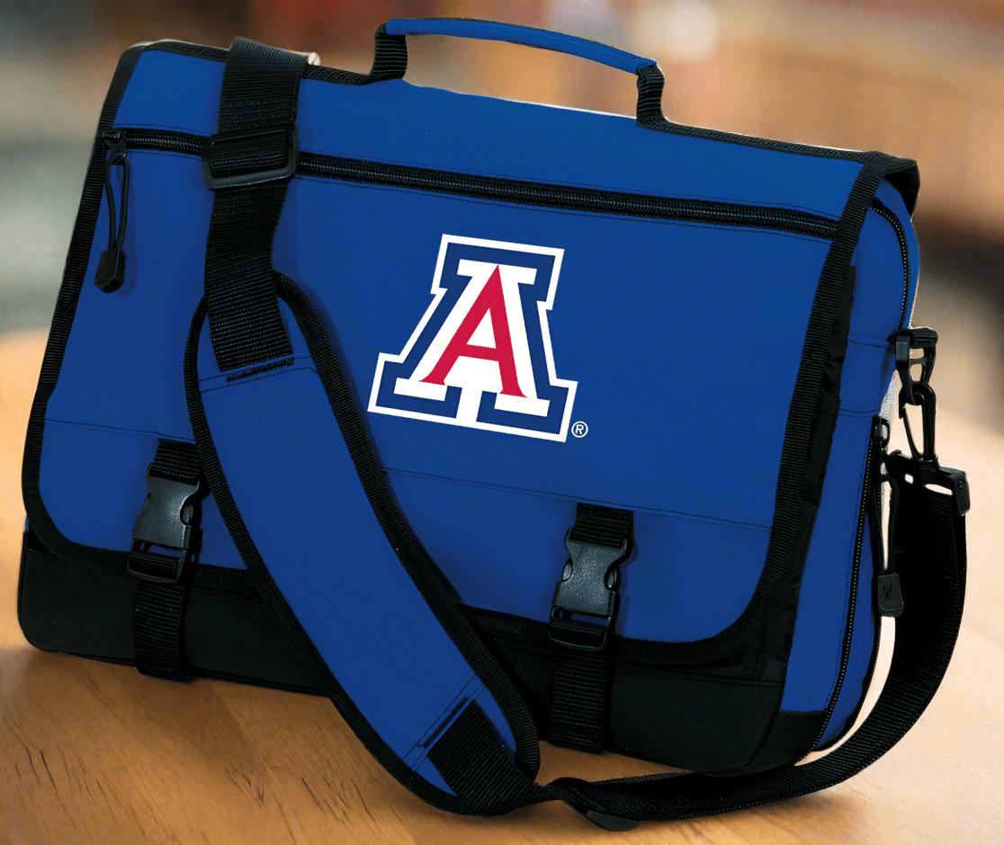 University of Arizona Laptop Computer Bag Briefcase Messenger Bag Blue