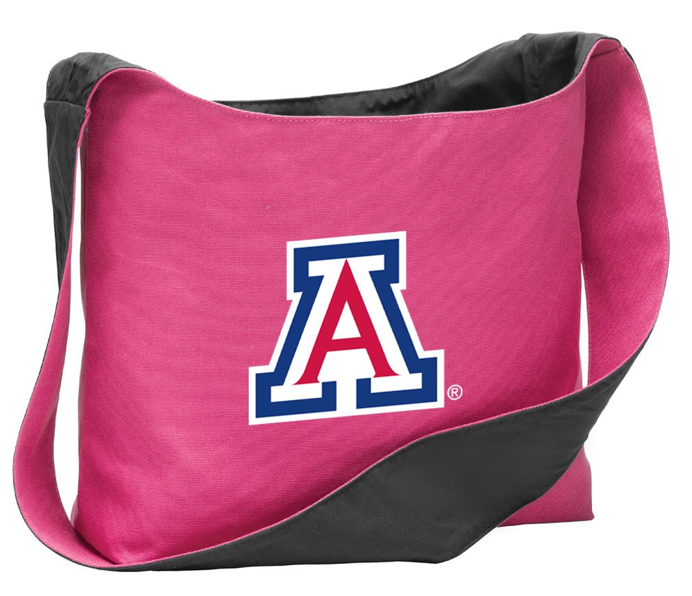 University of Arizona Cross Body Bag Arizona Wildcats Shoulder Tote Bag - Sling Style Pink