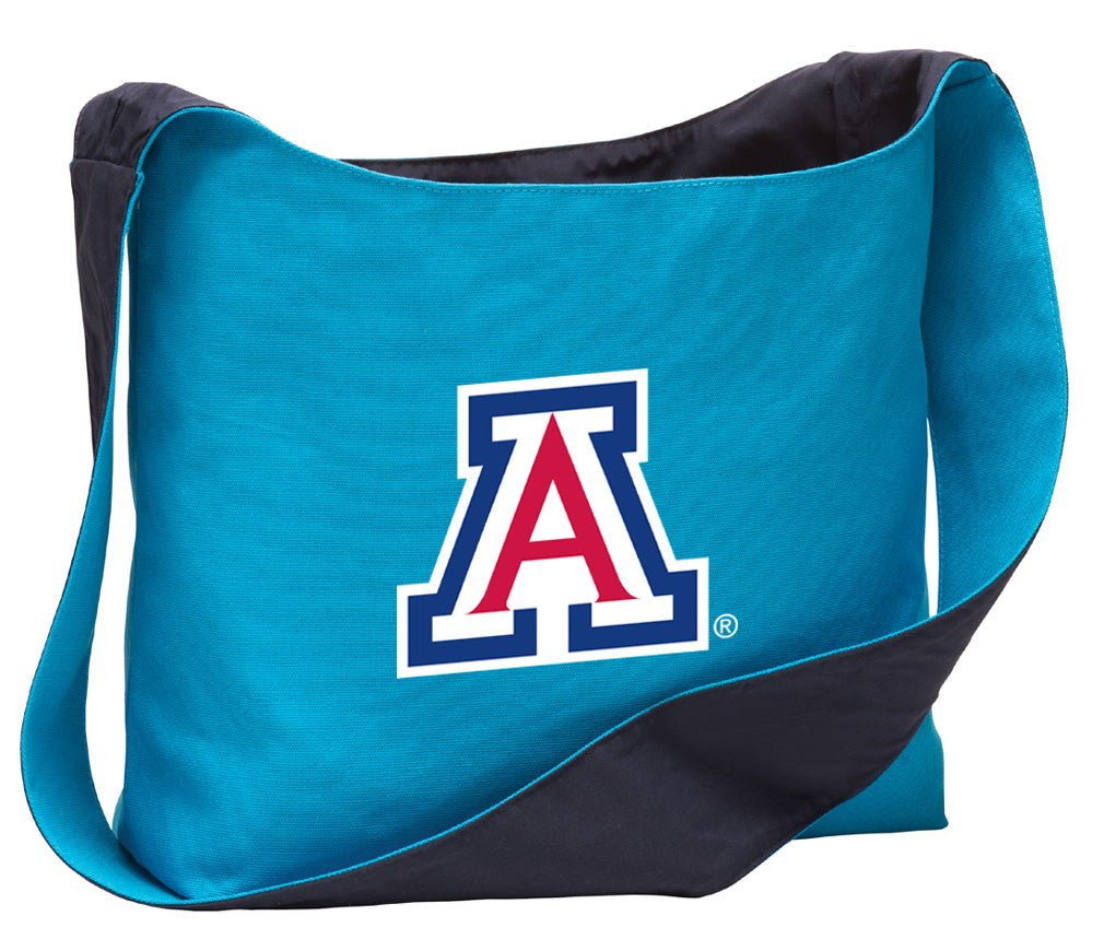University of Arizona Cross Body Bag Arizona Wildcats Shoulder Tote Bag - Sling Style Turquoise