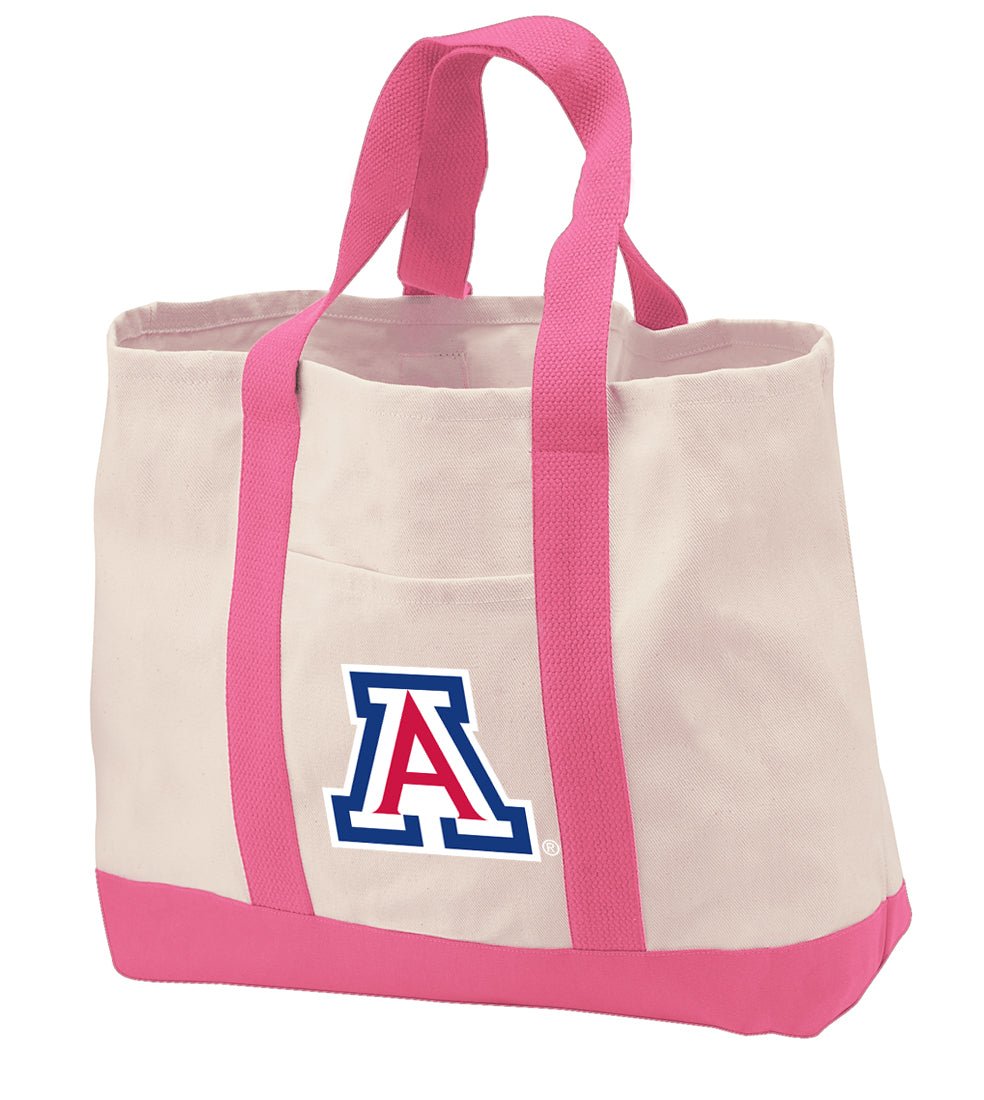 University of Arizona Canvas Tote Bag Arizona Wildcats Classic Tote Pink