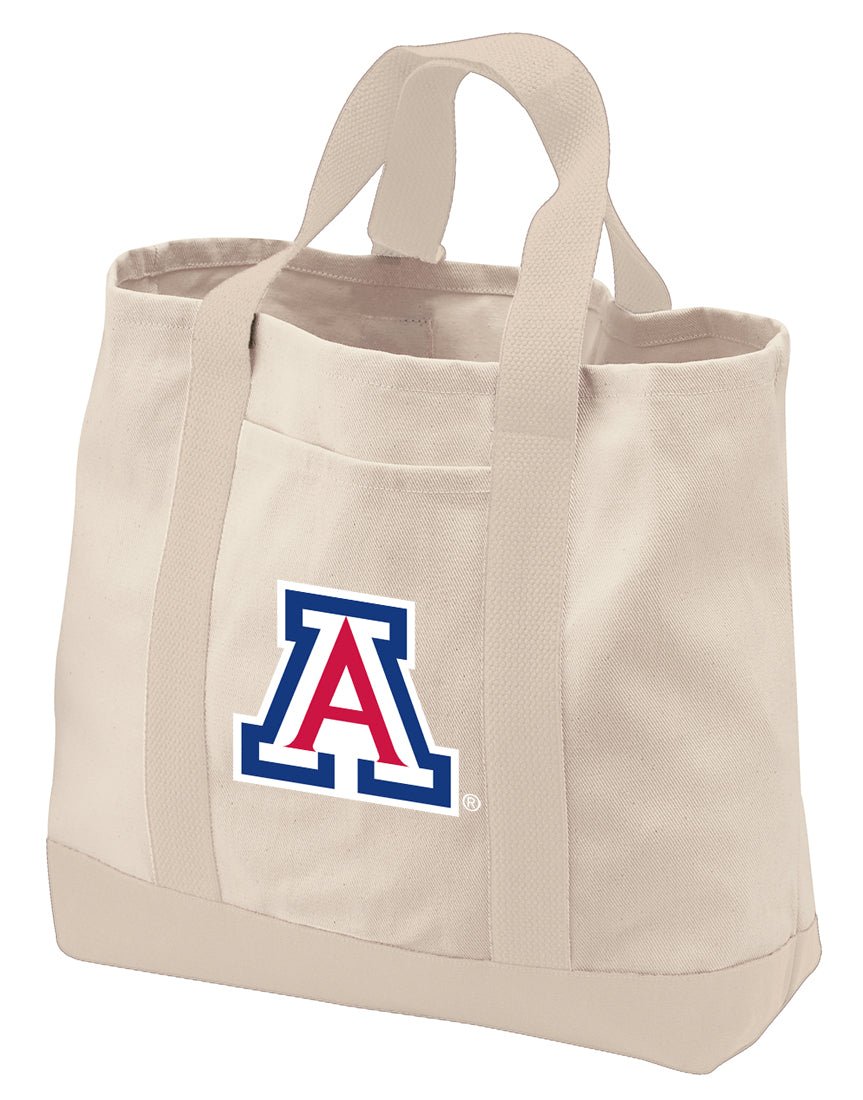 University of Arizona Canvas Tote Bag Arizona Wildcats Classic Tote Tan