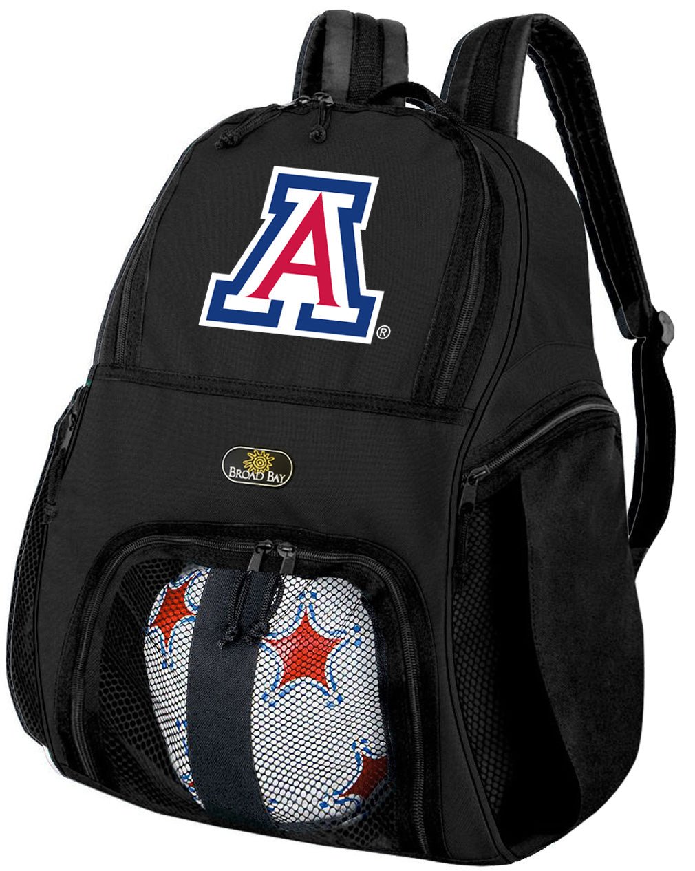 University of Arizona Soccer Ball Backpack or Arizona Wildcats Volleyball Sports Gear Bag Black