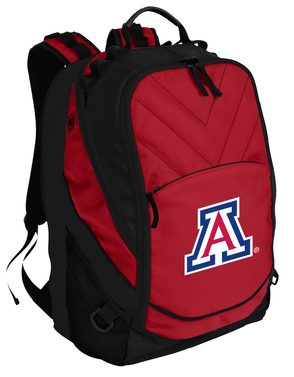 Arizona Wildcats Laptop Backpack – Official University of Arizona Bookbag – 17" Laptop Sleeve, NCAA School Gear – 600D Polyester Red