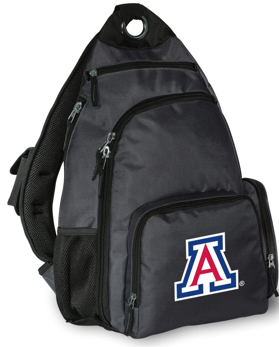 University of Arizona Sling Backpack Arizona Wildcats Crossbody Bag Gray