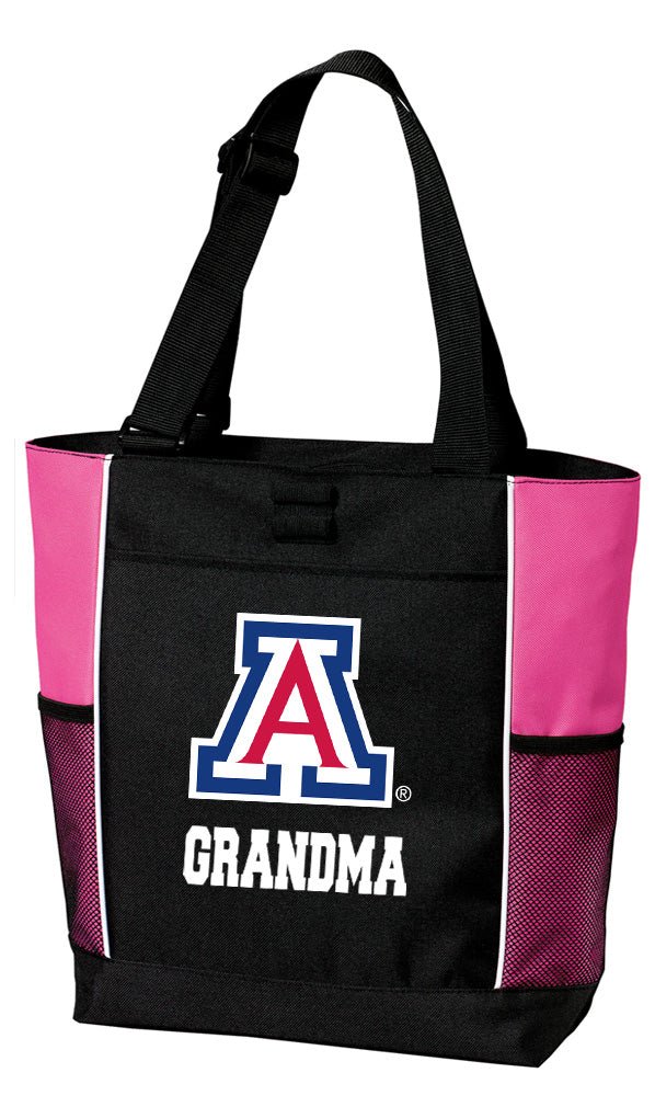 University of Arizona Tote Bag Arizona Wildcats Carryall Tote Grandma on Pink
