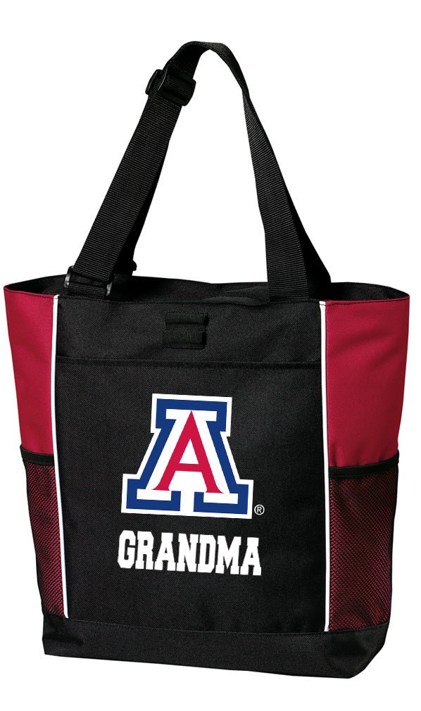 University of Arizona Tote Bag Arizona Wildcats Carryall Tote Grandma on Red