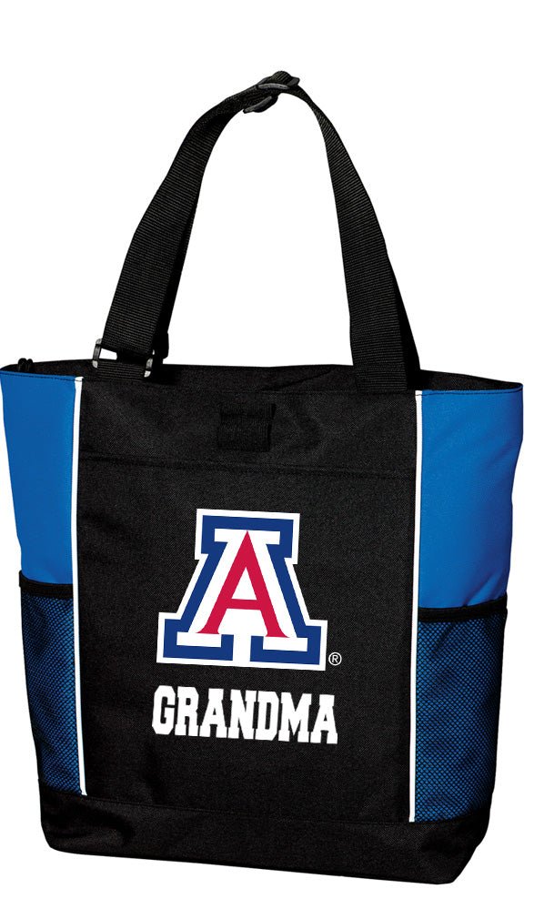 University of Arizona Tote Bag Arizona Wildcats Carryall Tote Grandma on Blue
