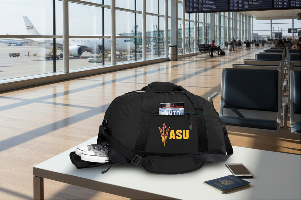 Arizona State Duffel Bag – ASU Sun Devils Gym & Sports Bag with Shoe Pocket