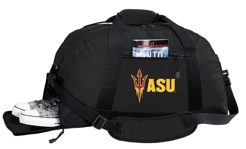Arizona State Duffel Bag – ASU Sun Devils Gym & Sports Bag with Shoe Pocket