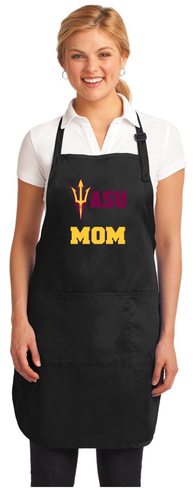Arizona State Apron ASU Apron - Stain Resistant Fabric Mom on Black