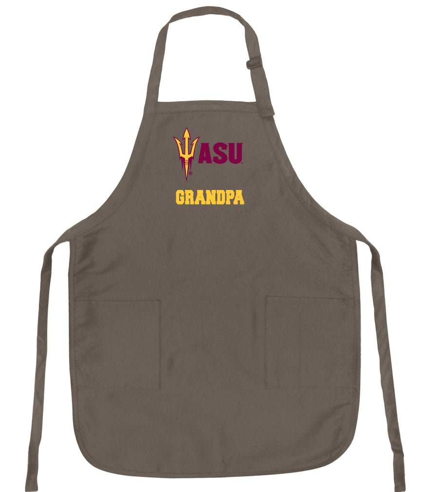 Arizona State Apron ASU Apron - Stain Resistant Fabric Grandpa on Khaki