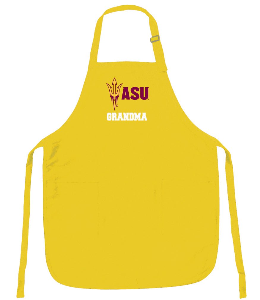 Arizona State Apron ASU Apron - Stain Resistant Fabric Grandma on Yellow