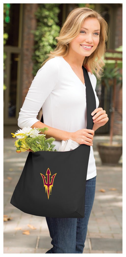 ASU Cross Body Bag Arizona State University Shoulder Tote Bag - Sling Style Black