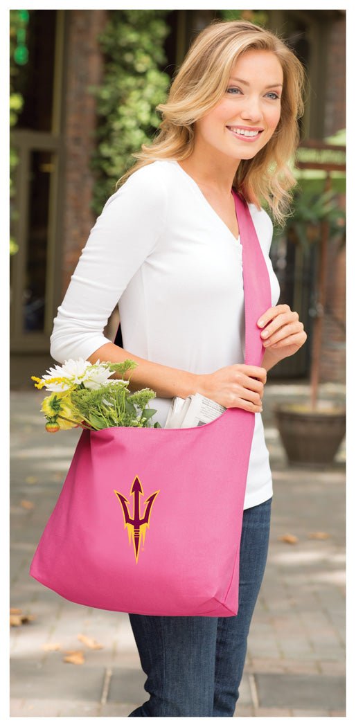 ASU Cross Body Bag Arizona State University Shoulder Tote Bag - Sling Style Pink