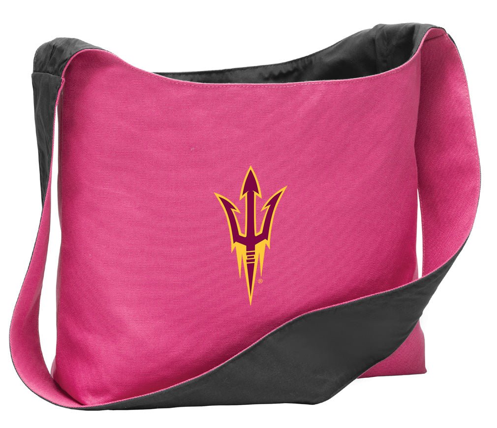 ASU Cross Body Bag Arizona State University Shoulder Tote Bag - Sling Style Pink