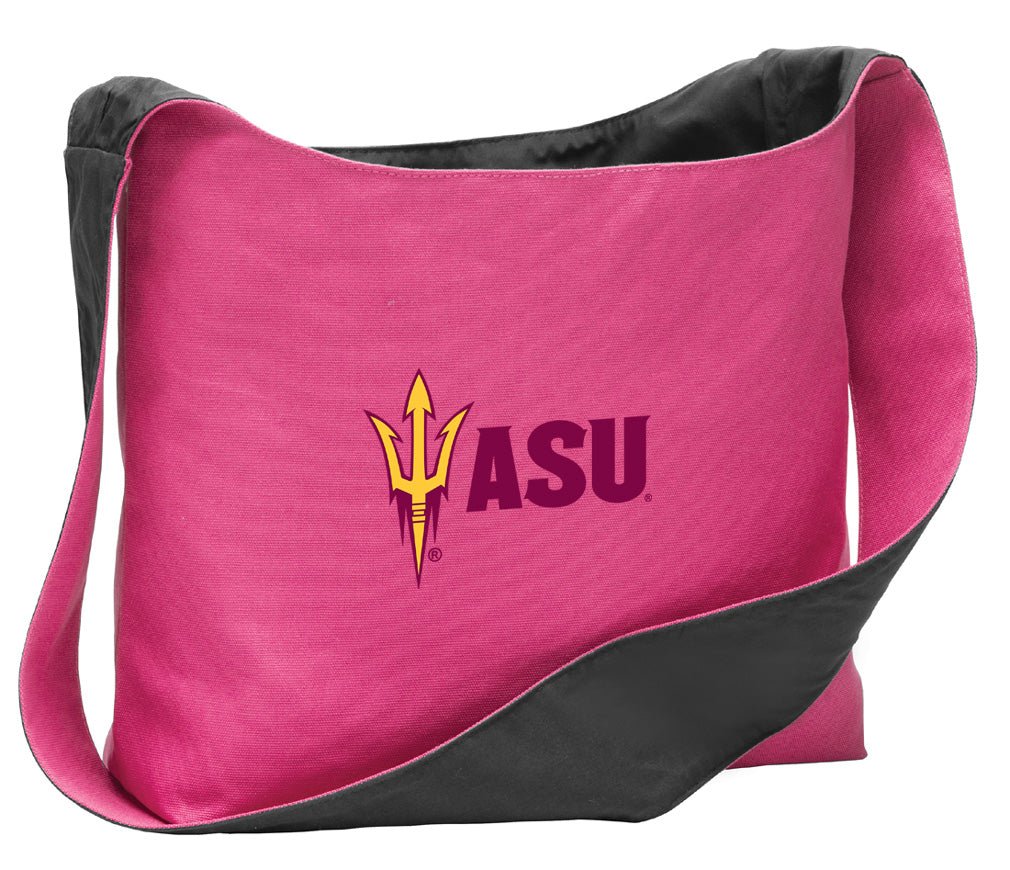 Arizona State Cross Body Bag ASU Shoulder Tote Bag - Sling Style Pink